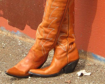 crotch high cowboy boots