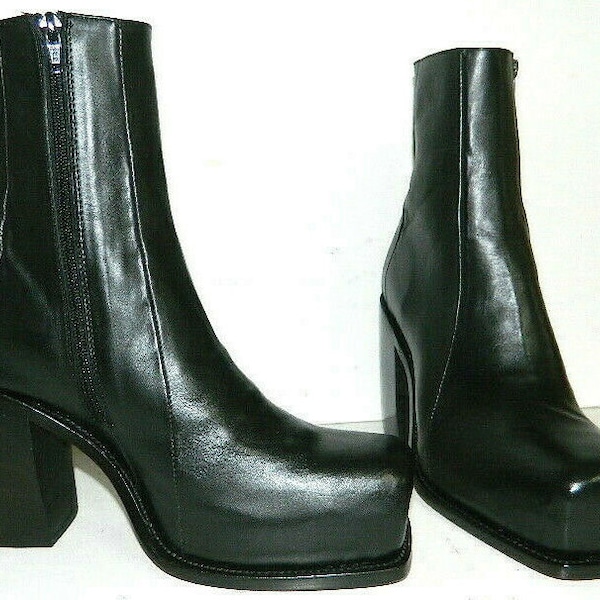 Mens High Heel Boots Etsy