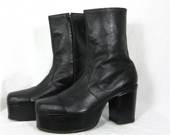 men in platform boots