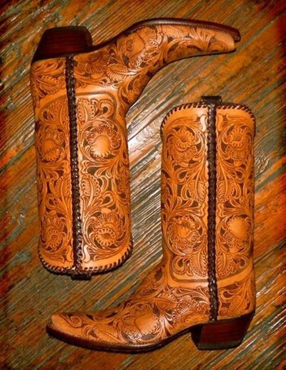 hand tooled boots