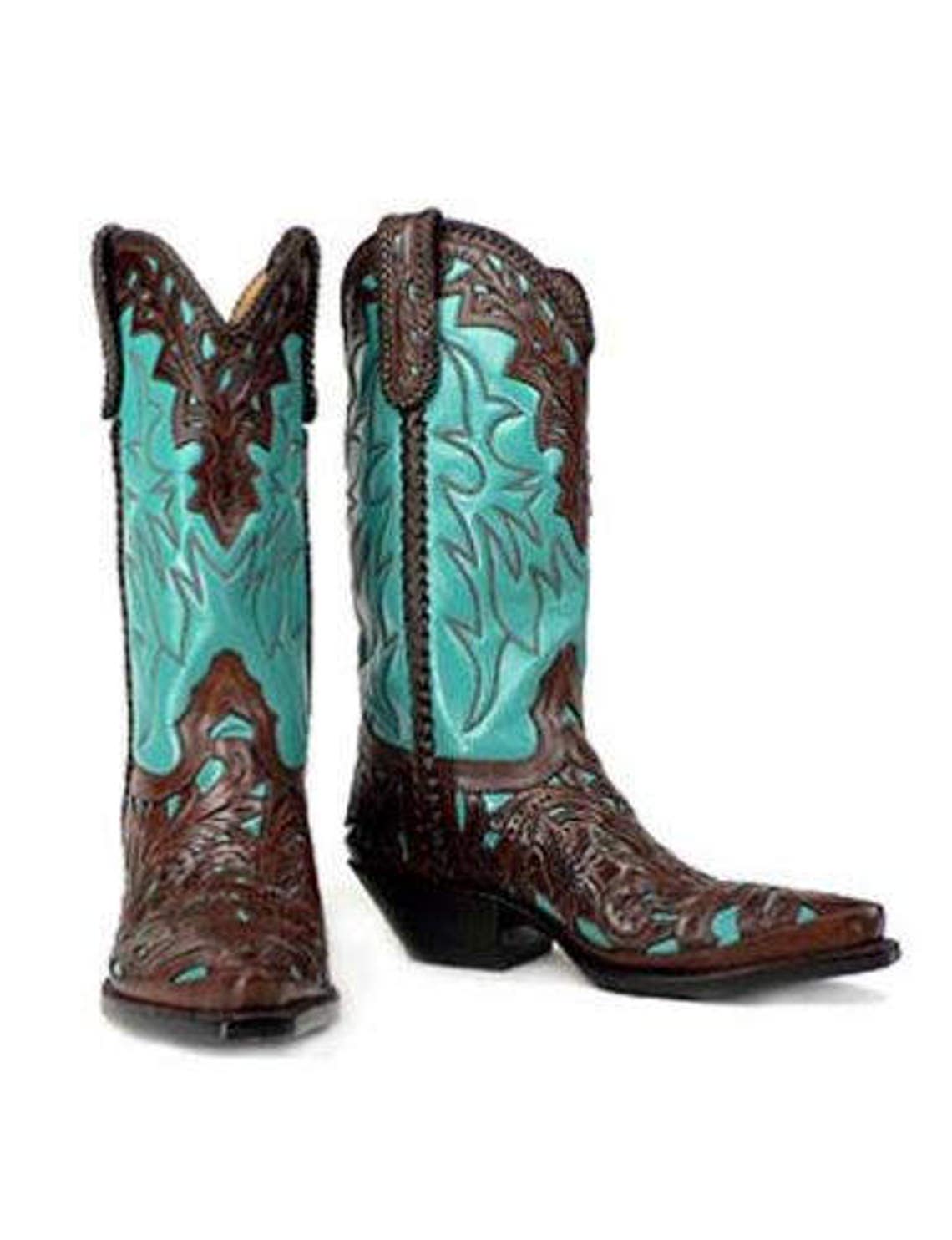 hand tooled cowboy boots mens