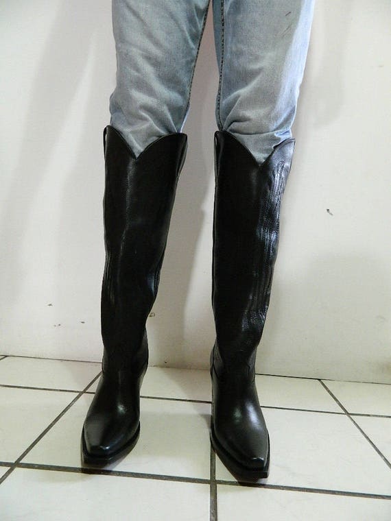 order square toe 17 inch tall cowboy 