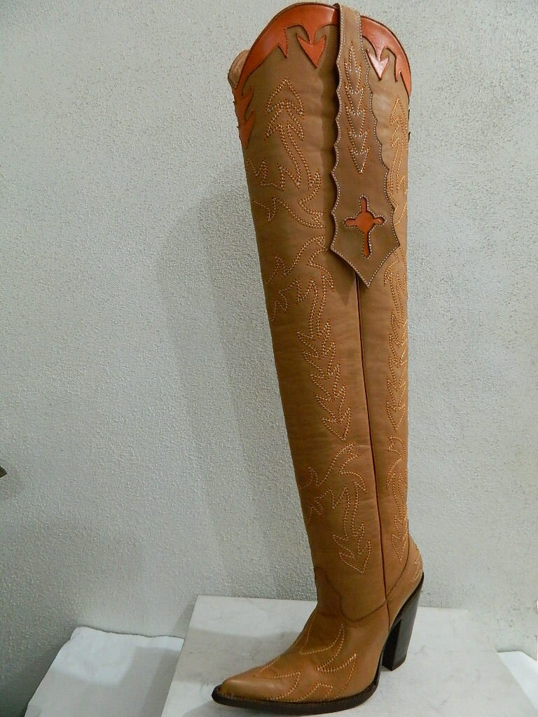 Kruis hoge cowboylaarzen 37 lange schacht mannen hoge - Etsy Nederland