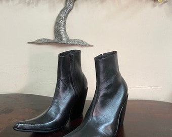 mens high heel boot
