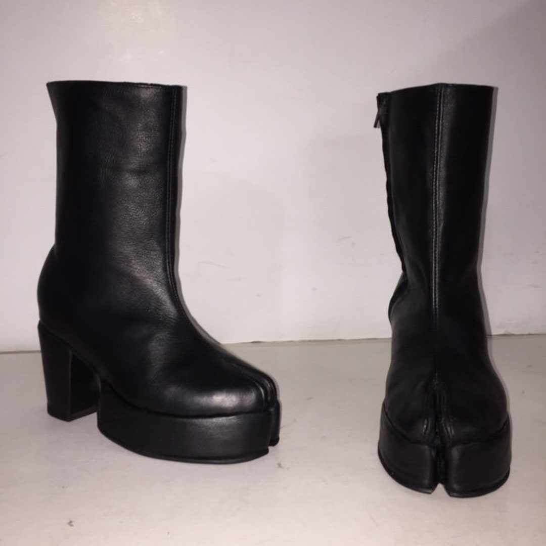 Made to Order Split Toe Boots With One Inch Platform and - Etsy
