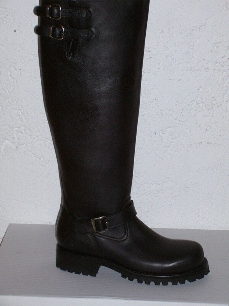 Engineer Boots With Inside Zipper 16 to 18 Inch Tall ENGINEER Etsy