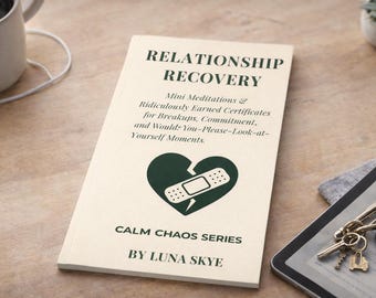 Relationship Recovery Calm Chaos Mini Book  Breakup Healing and Emotional Self Care Mini Meditations and Heart Repair Certificates
