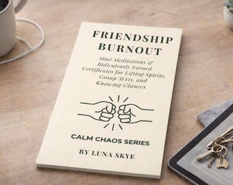 Friendship Burnout | Calm Chaos Best Friend Edition | Mini Meditations & Friendship Certificates | Funny Gift for Friends