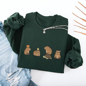Sweat à Capuche Capybara - Hommes, Femmes, Enfants - Design Fantaisie Pour Fans - 241 G, Coupe Classique - 9