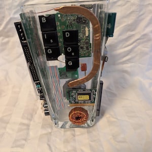 The Memory Monument Vase - Computer Parts Sculpture | Tech Tower Art | Geek Decor