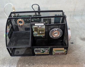 Upcycled Computer Component Desk Organizer | Tech Gift