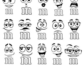 M&Mの商品です。他の方のご購入はご遠慮ください。 M&M キャラクター デジタル ファイル SVG I MM キャンディ I M と M