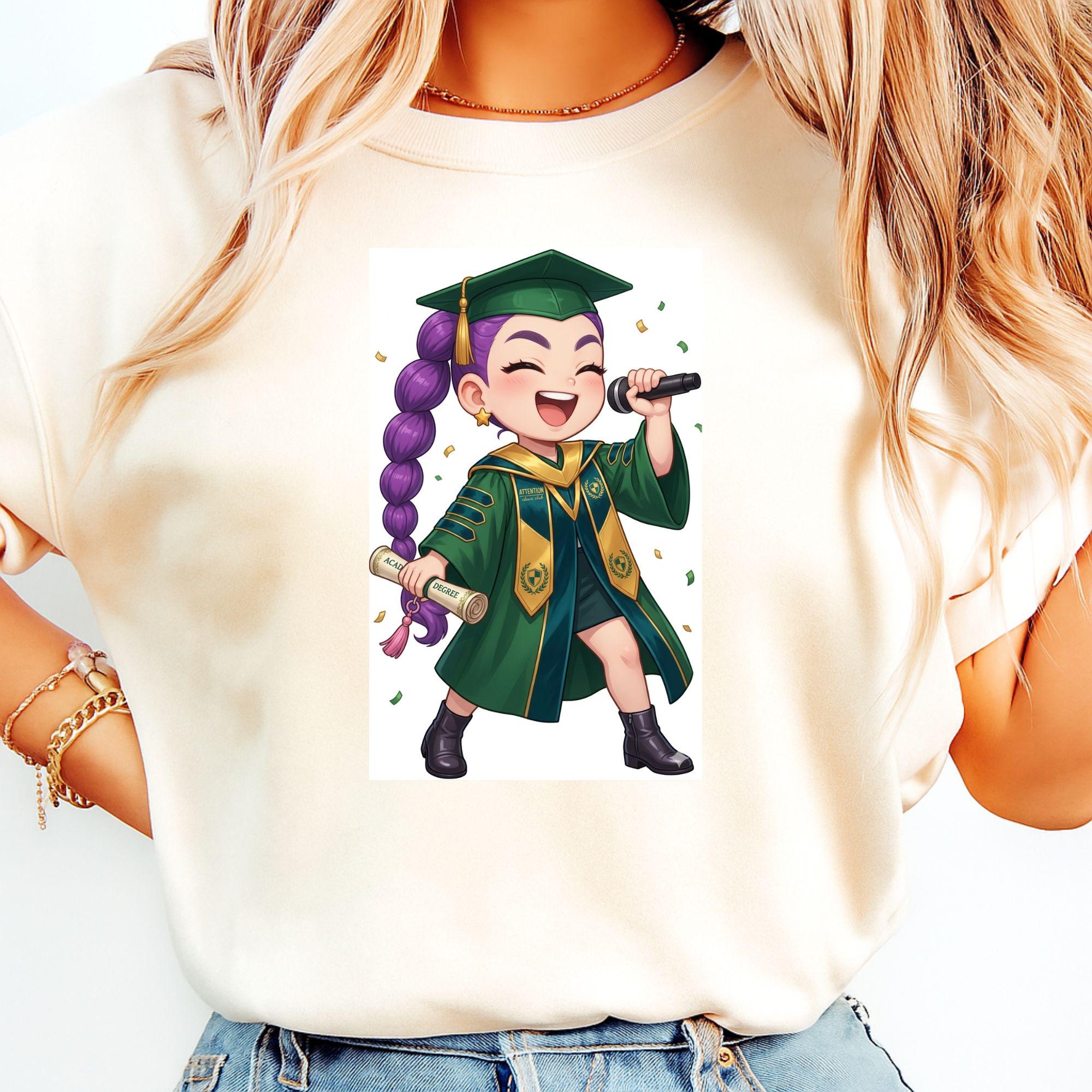 Huntrix Graduation Cap Huntrix Kpop Demon Hunters Graduation Png,kpop Idol Group Design, Saja ...