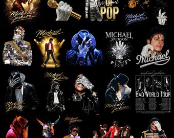 40Michael Jackson King of PopSvg Png Design | Halbton MJ Grafik | Vintage Style T-Shirt Druck | Sublimation PNG |Poster |Digitaler Download