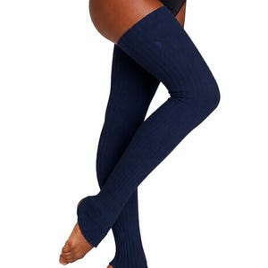 Thigh High Knitted Stirrup Legwarmers