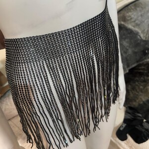 Rhinestone Fringe Belts - Etsy display picture 1