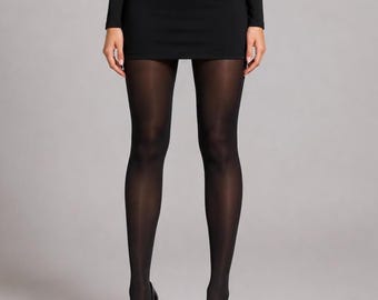 40 Denier Semi-Opaque Black Tights