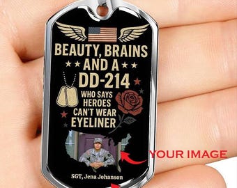Dog Tag Necklace with Engraving