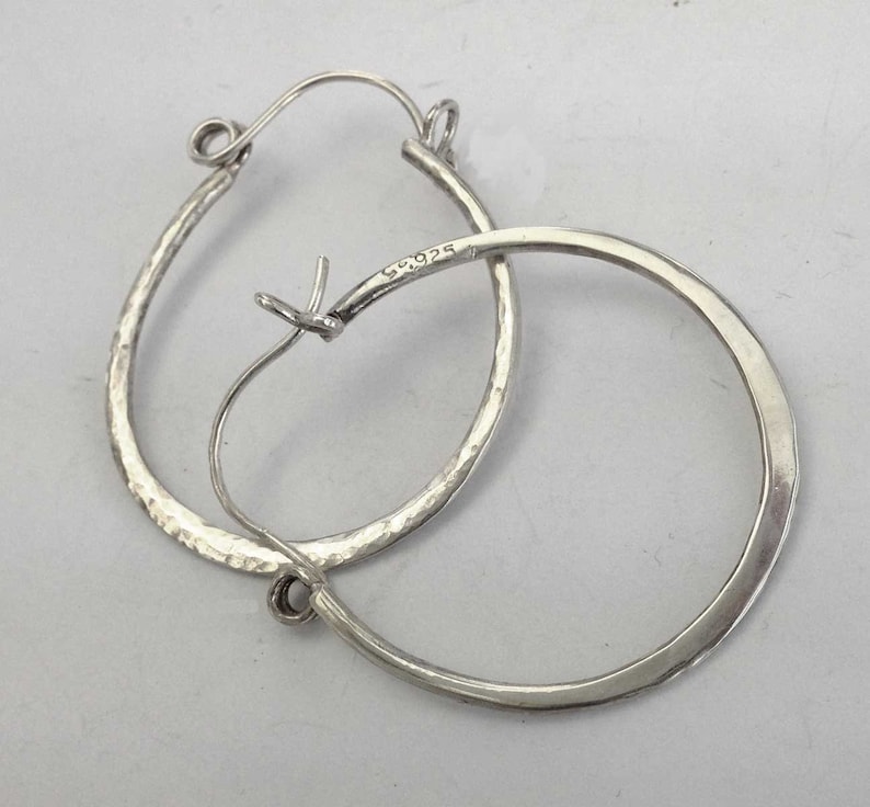 1 2 inch silver hoop earrings