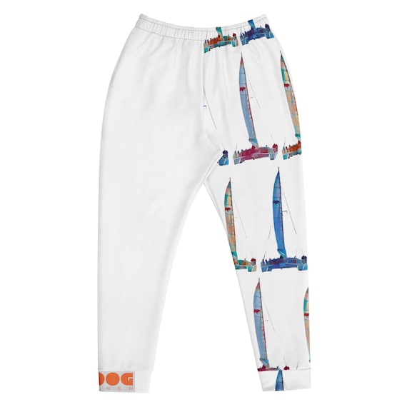 Men's Joggers printed with sailboats