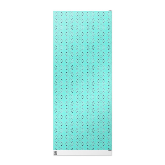 Turquoise Raven or Crow  Wrapping paper roll