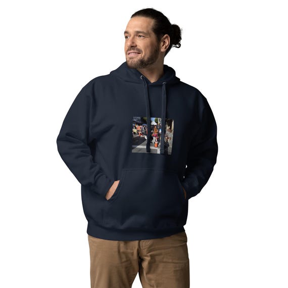 San Francisco Dog Walk Hoodie: Union Street Street Fair by Doog Walker