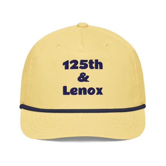 125th and Lenox Golf rope cap snap back