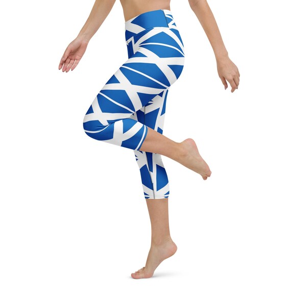 Scottish Flag Yoga Capri Leggings