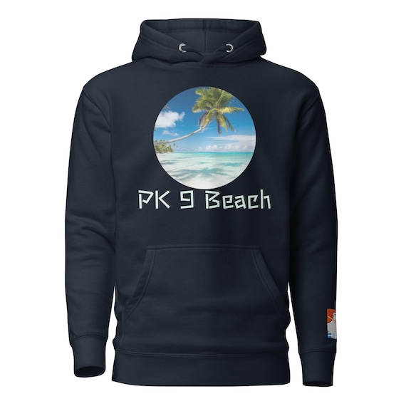 PK 9 Beach Unisex Hoodie Doog Walker Brand Logo