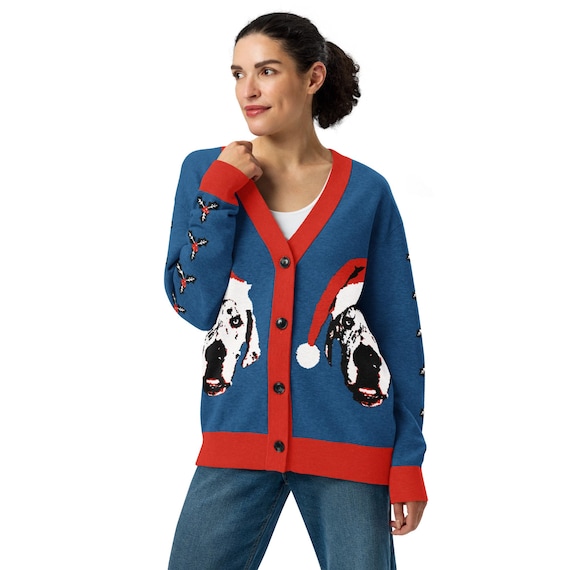 Great Dane Holiday Knitted cardigan ugly sweater