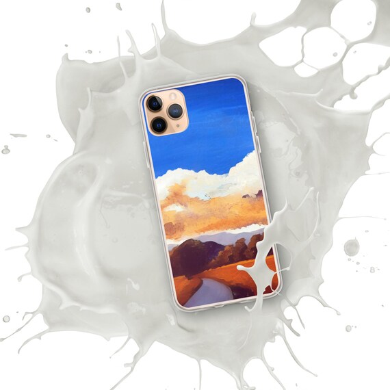 Clear Case for iPhone® wine country road oil painting