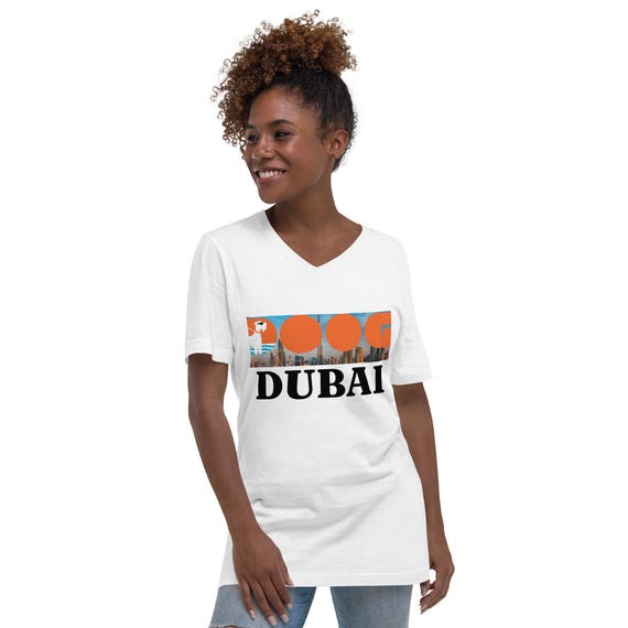 Doog Walker Dubai Unisex Short Sleeve V-Neck T-Shirt