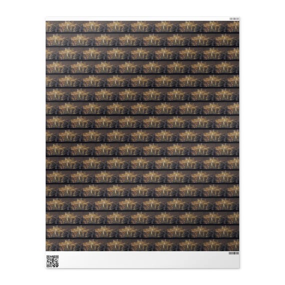 San Francisco Skyline at Night Wrapping paper roll