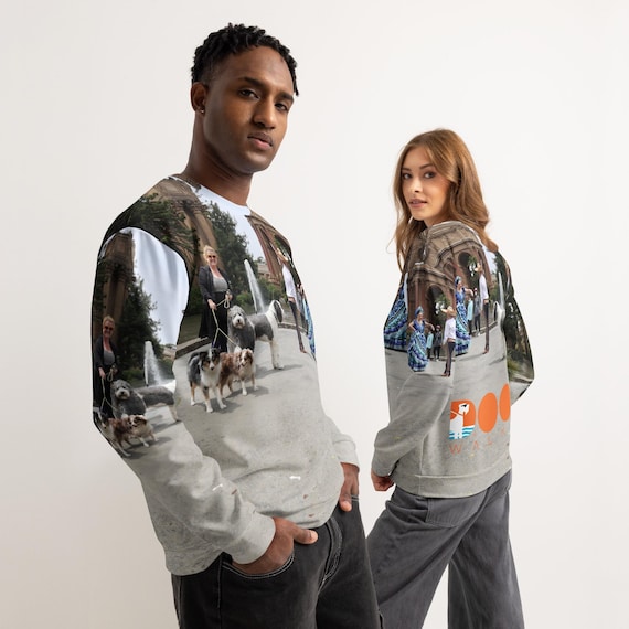 Chinelos dancing and the Doog Walker Unisex cotton sweatshirt street photography