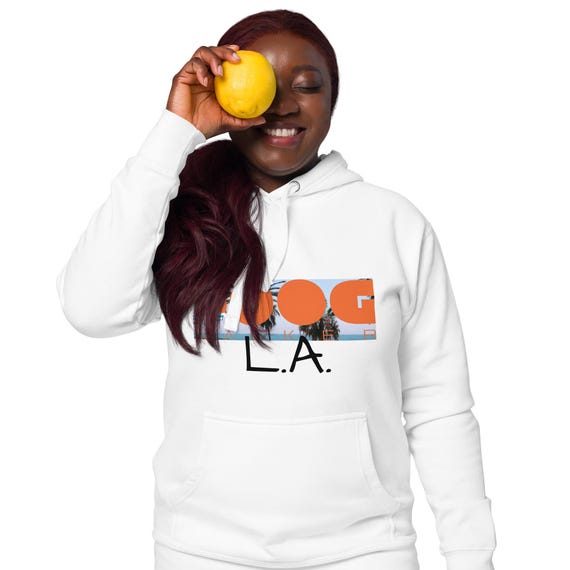 Los Angeles Blue Sky Palms Hoodie - Unisex Streetwear Doog Walker Logo L.A.