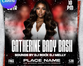 Birthday Party Flyer, Birthday Party Invitation Flyer,Libra Season Birthday Flyer, Libra Birthday Flyer, Birthday Event Celebration Flyer