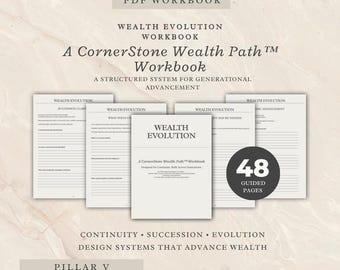 Wealth Evolution Workbook PDF, Generationsplaner Reichtum, Nachfolge, Kontinuität, System und Nachfolge