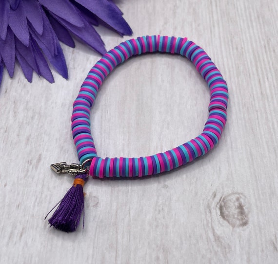  PURPLE LADYBUG Make Your Own Bracelet Kit for Girls