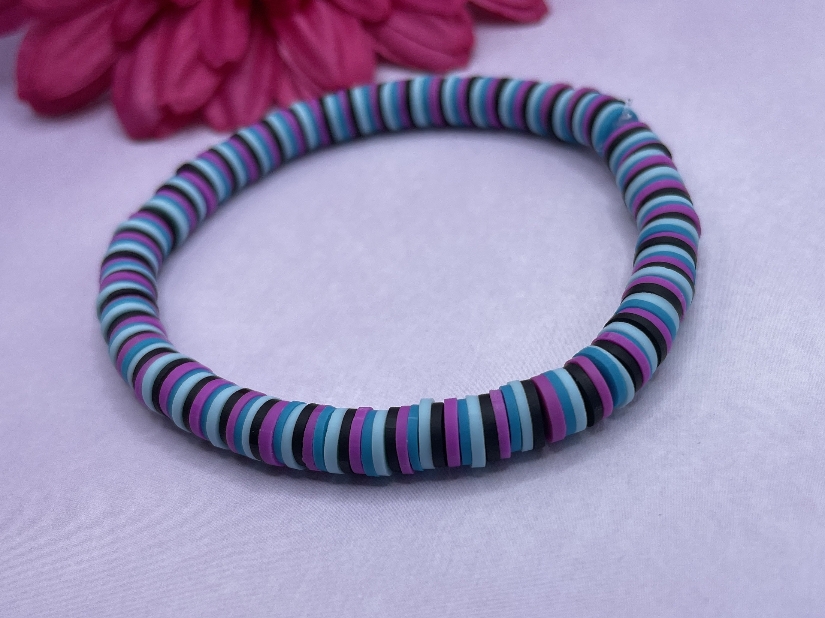 Sea Foam Clay Bead Bracelethandmade Braceletmade With 6mm Clay Beads 