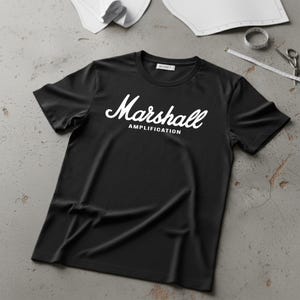 Marshall Amplification T-Shirt, Vintage Guitar Amp Rock Tee