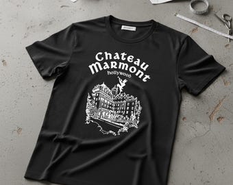Camiseta Chateau Marmont Hollywood, camiseta gráfica vintage de Los Ángeles, camiseta emblemática de Los Ángeles
