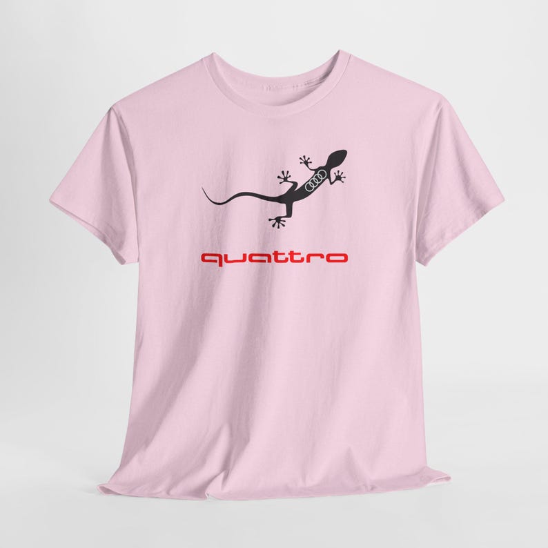 Audi Quattro Gecko T-shirt, Vintage Rally Car Tee, Audi Enthusiast ...