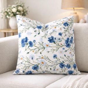 Housse De Coussin 40x40cm Coton Motif Forêt - Blanc Noir Beige - RoKo-Textilien Allemagne