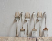 Vintage Alvin Silverplate Forks Set