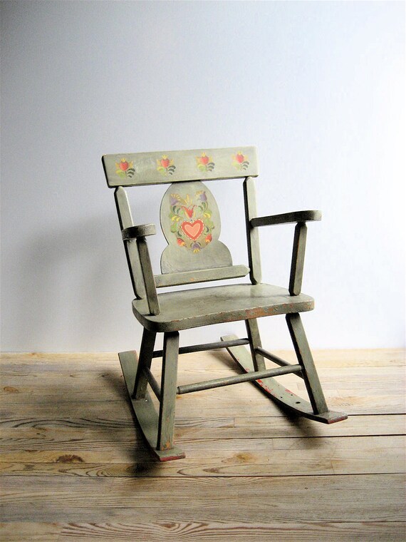 child-s-vintage-rocking-chair-etsy