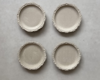 Handcrafted Concrete Coasters, Drink Coasters, Set of 4 , Tray,Candle Holder ,Jewelry Dish,Food Photography,Food Styling
