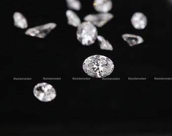 Diamante ovalado cultivado en laboratorio / Piedra suelta, claridad VVS, color DE