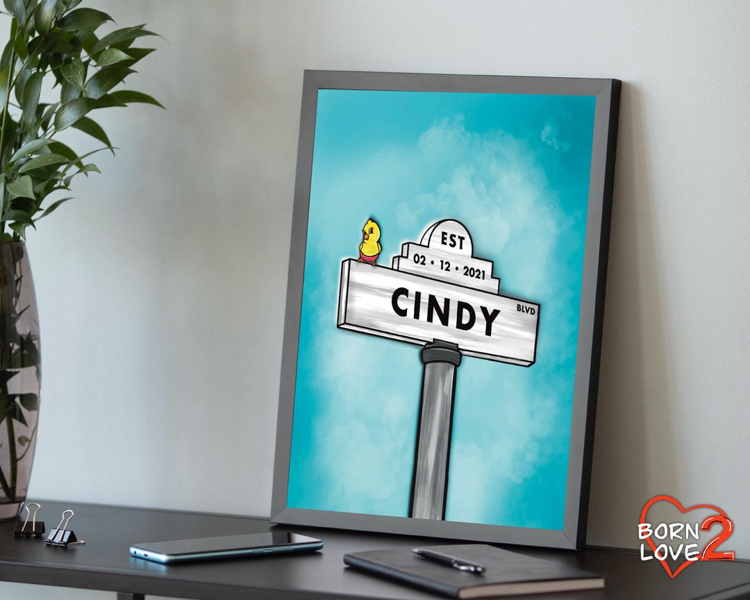 Personalized Couple Name Sign Art Print: Wedding Gift, Anniversary ...