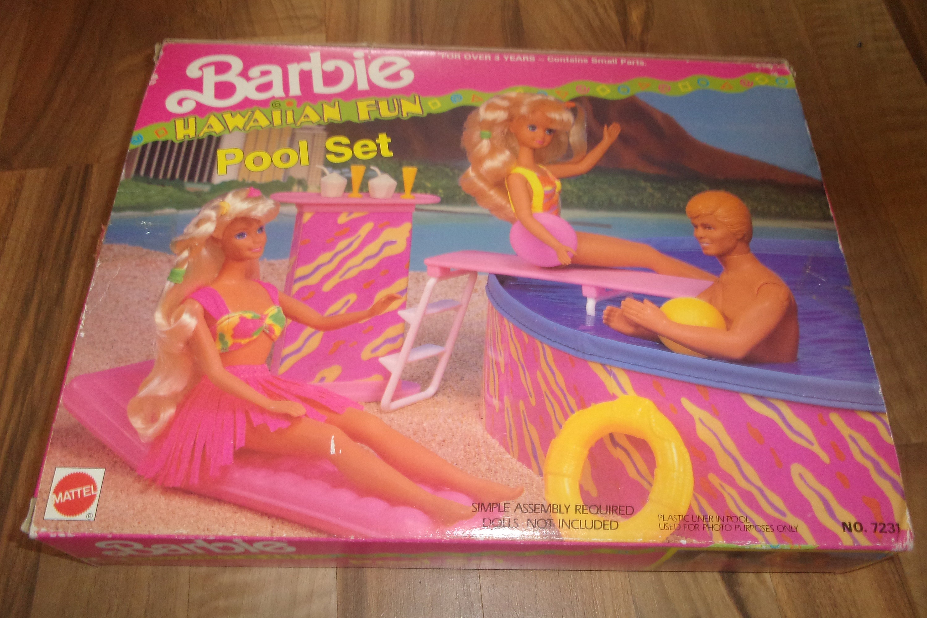 vintage barbie pool