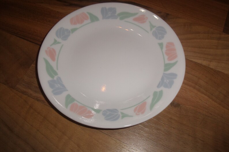 8 vintage corelle corning bread dessert plates friendship